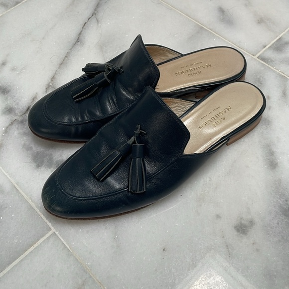 Ann Mashburn Leather Tassel Mules - Picture 6 of 6